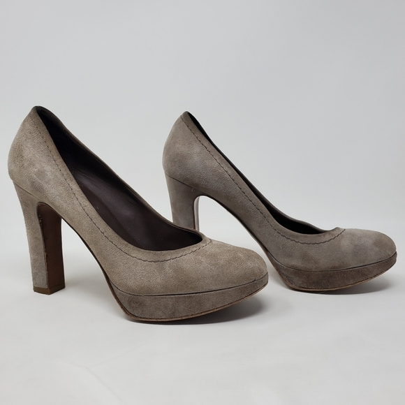 J. Crew Suede Leather Wedge Heels Italy - Picture 1 of 13